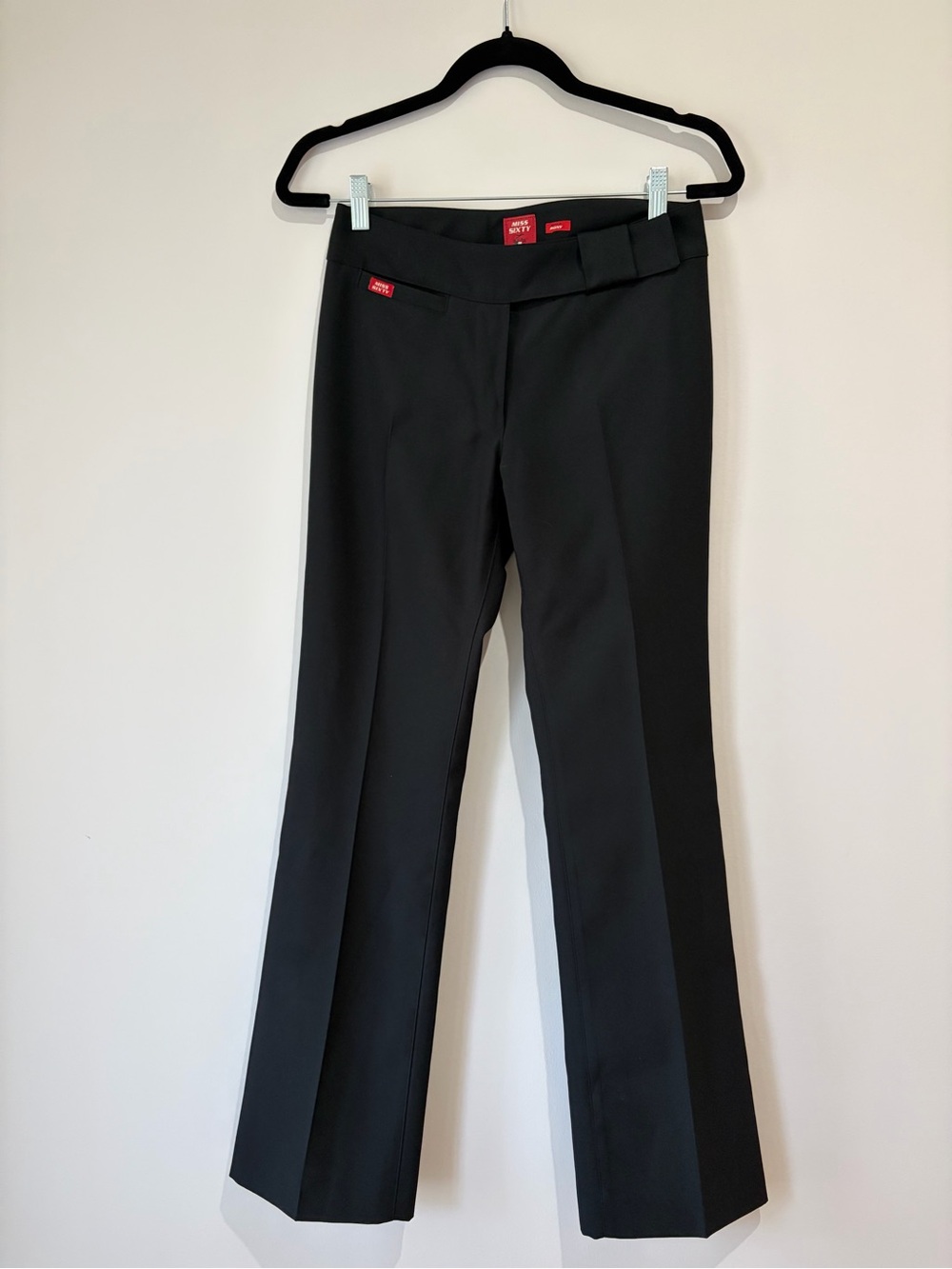 Miss Sixty ROXY Y2K Black Tailored Dress Work Pants Trousers